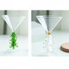 Christmas Tree Glassware Transparent Cocktails Drinking Glass Beverage Cup Festival Drinkware for Holiday Parties