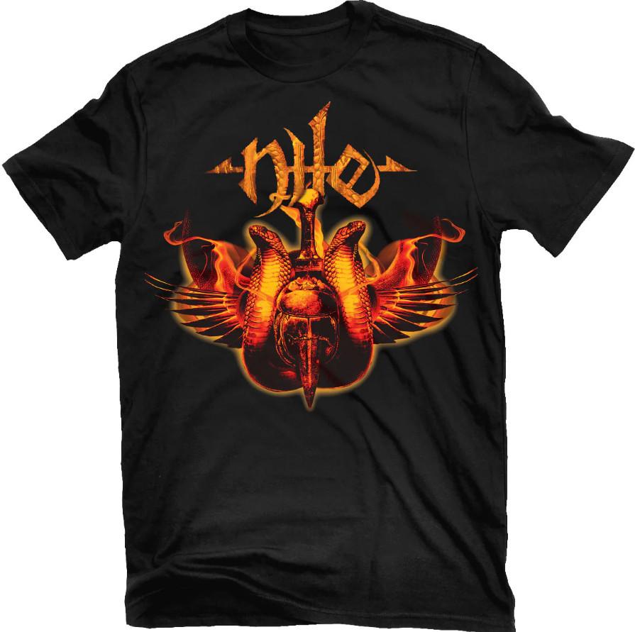 Vtg Nile Annihilation of the Wicked Cotton Black Full Size Unisex Shirt BL108 Unisex T-Shirt S