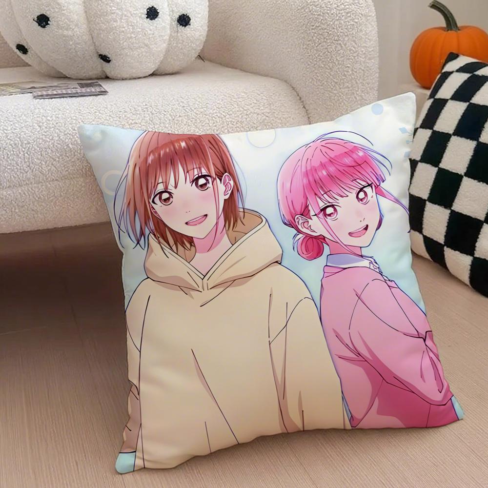 Heartwarming Sports Japanese Anime BBlue Box Cushion Cover Throw Pillow Cover Hidden Button Durable Polyester Chair Cushion