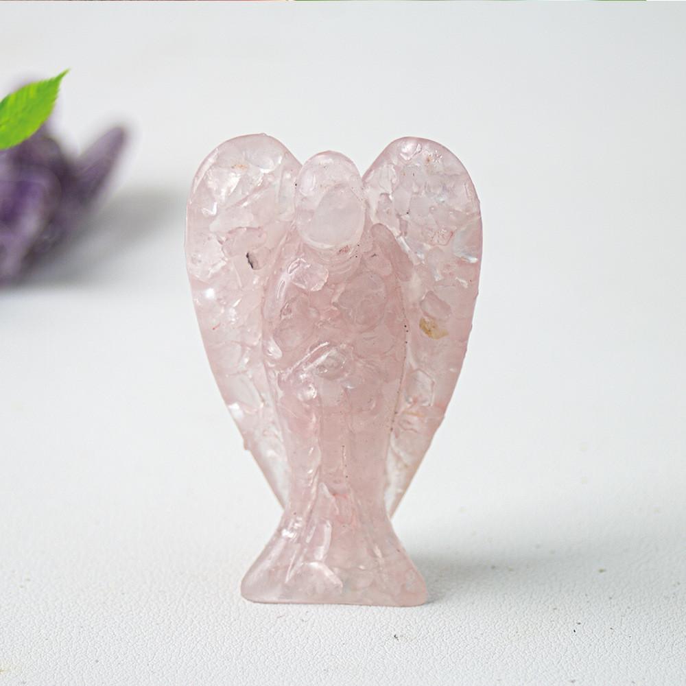 Figura de Ángel de Cristal de Resina con Diseño Hecho a Mano para Decoración del Hogar Idea de Regalo