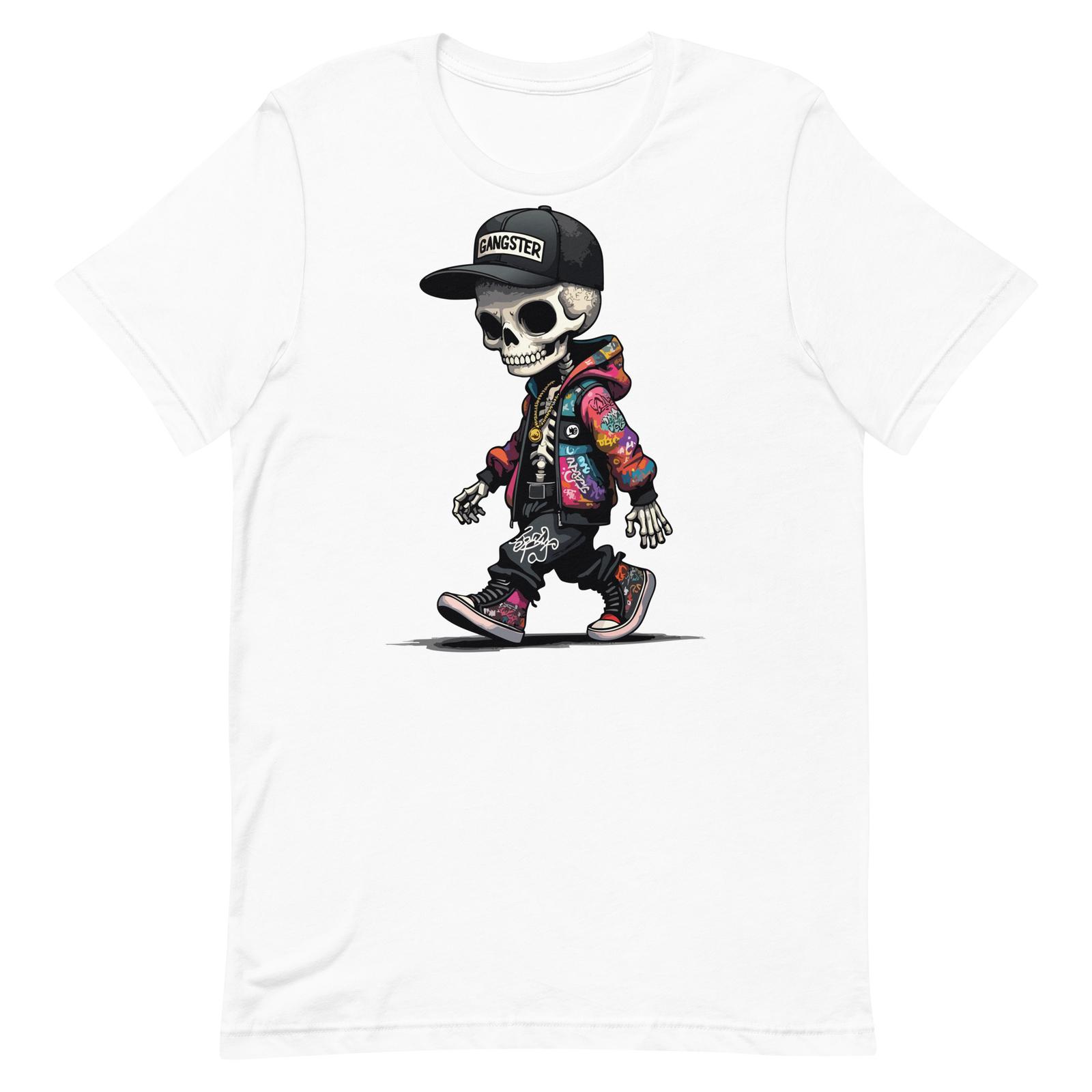 Skeleton Gangster T-Shirt S