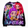 Girl K-pop Demon Hunter Fashion Casual Sweatshirt Movie,new Arrivals children,K-pop Trendlong-sleeve Crewneck Top