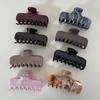 Korean Style Acetate Hair Claw Clip for Women - Jelly Design Bun/Bangs Accessory