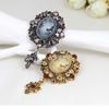 1pc Women Jewelry Long Vintage Brooch Pins Pretty Beauty Queen Cameo Brooches For Women Gift