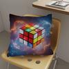 Car Living Room Sofa Cushion Cover Rubik'S Cube Cartoon Pattern Cushion Cover Luxury Home Decoration Pillow Cover