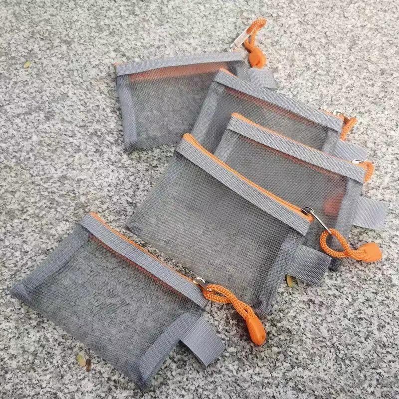 

Large Transparent Mesh Makeup & Travel Pouch: Portable Toiletry, Lipstick Storage, Pencil Case