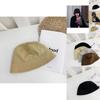 Chic Retro Solid Color Fisherman Hat For Women Casual Satin Plain Bucket Hat