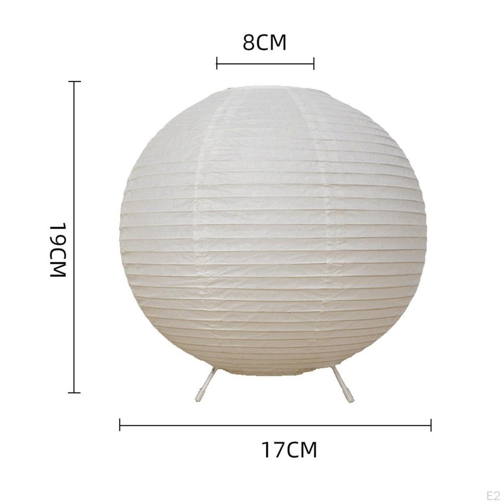 Paper Table Lamp Ambient Lighting Japanese Desk Light Practical for Bedside