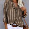 Camicie Oversize da Donna Moda Casual Larghe a Righe Camicie Donna Autunno Bluse Morbide Vintage Eleganti Giovani Femminili