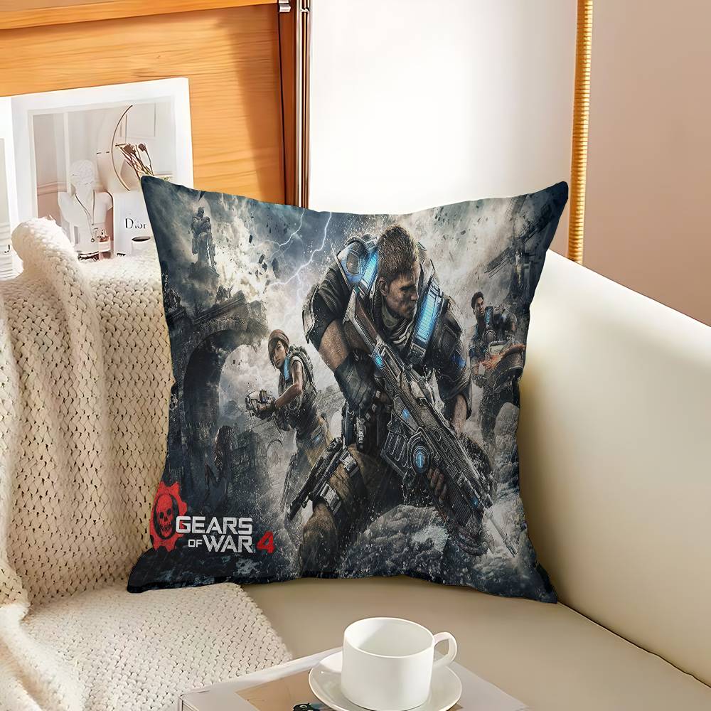 G-Gears O-Of W-War Decorative Room Aesthetics Pillow Case Home Decor Bedroom Sofa Bed Couch Pillow Cover 45x45