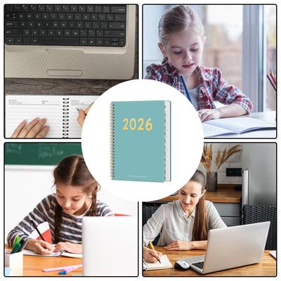 2026 Týdenní diář 12měsíční se spirálou 2026 Týdenní měsíční diář Pro školu Akademický student Ženy Učitel Rodinu