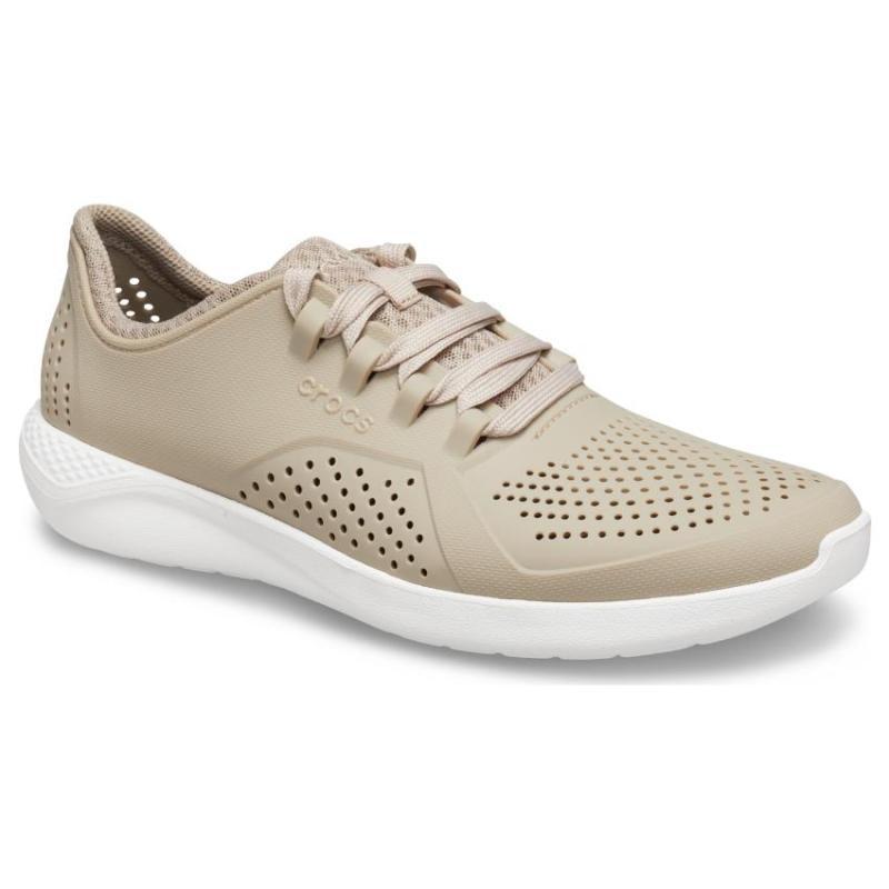Crocs LiteRide Slip-Resistant Breathable Low-Top Running Shoes Men's Brown Beige