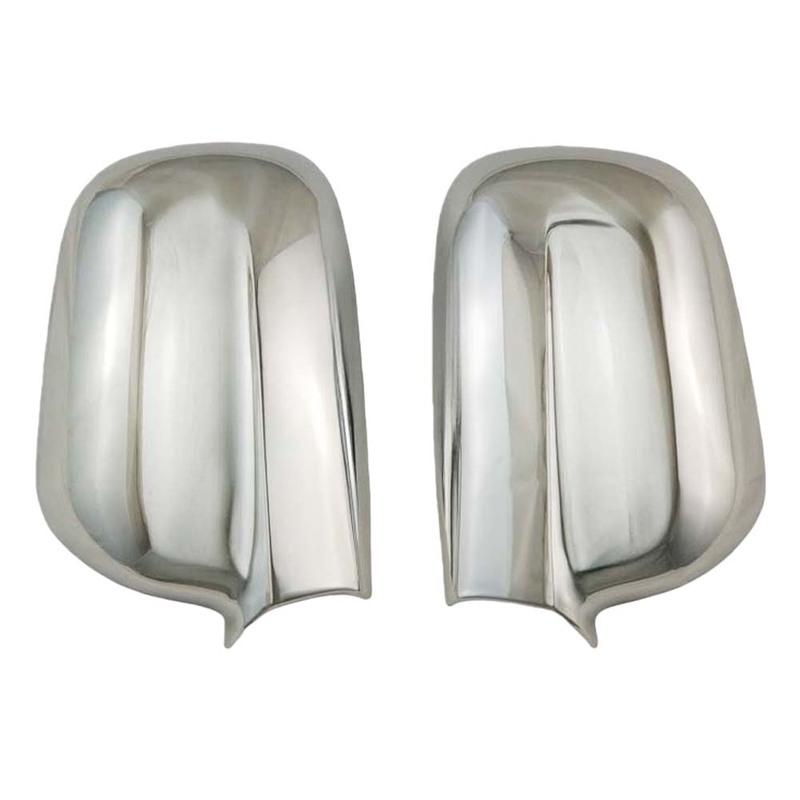 Car Decoration Carbon Fiber Door Mirror Cover Trim Chrome Silver Car Rearview Accessories Styling For Honda CRV 2002 - 2006