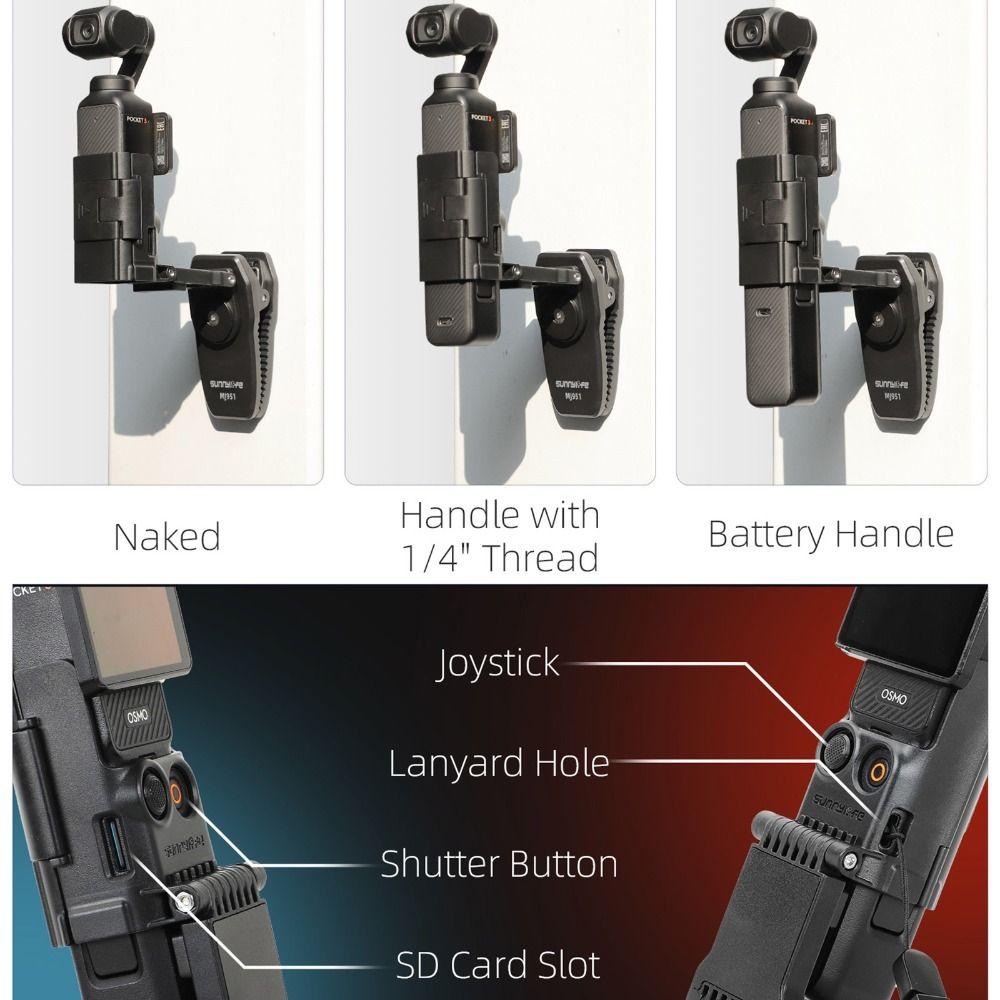 Foldable Backpack Mount Clip Wall Magnetic Bracket for DJI Osmo Pocket 3 Action Camera Accessories