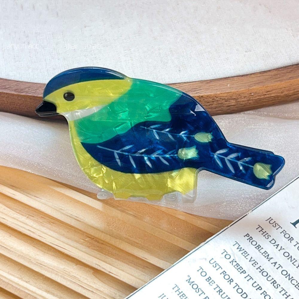 Korean Style Animal Hair Clip Creative Bird Shark Clip Creative Acetate Hair Claw  Girls