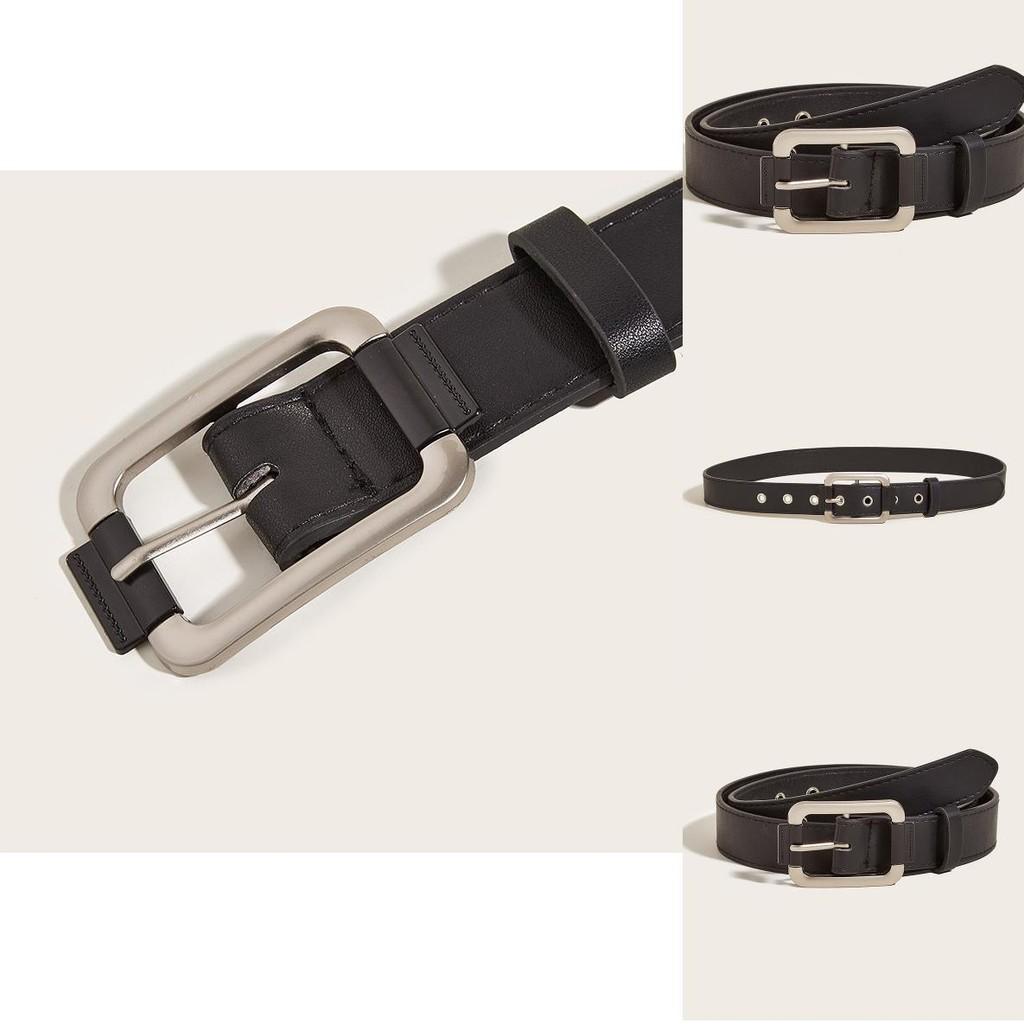 Vintage Chic New Design Pin Buckle Belt Fashionable Hip Belt Decoration Black Waist Belt