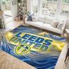Leeds United Fußball Design Kristall Samt Teppich Gemütlich Kein?Rutschfester Teppich mit Aufdruck für Schlafzimmer Wohnzimmer Eingang