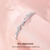Sterling Silver 925 Floral Bow Bracelet - Exquisite Handcrafted High-End Jewelry