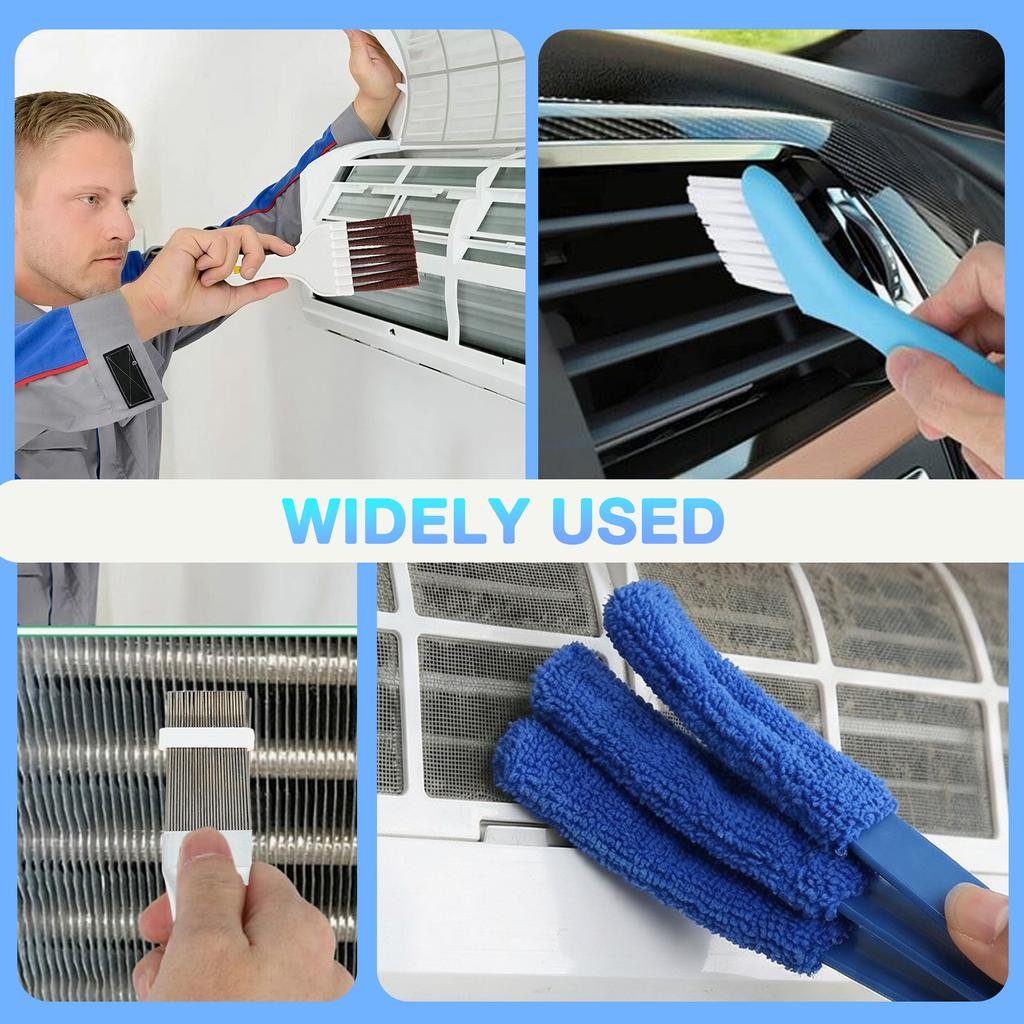 Air Conditioner Fin Cleaning Tool Home Cleaning Tool Coil Comb A/c Hvac Condenser Radiator Universal Folding Brush Cleaning Tool