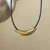 Titaniums Steel Necklace Comfortable Leather Strap Necklace Daily Wear Necklace Great for Casual and Formal Event