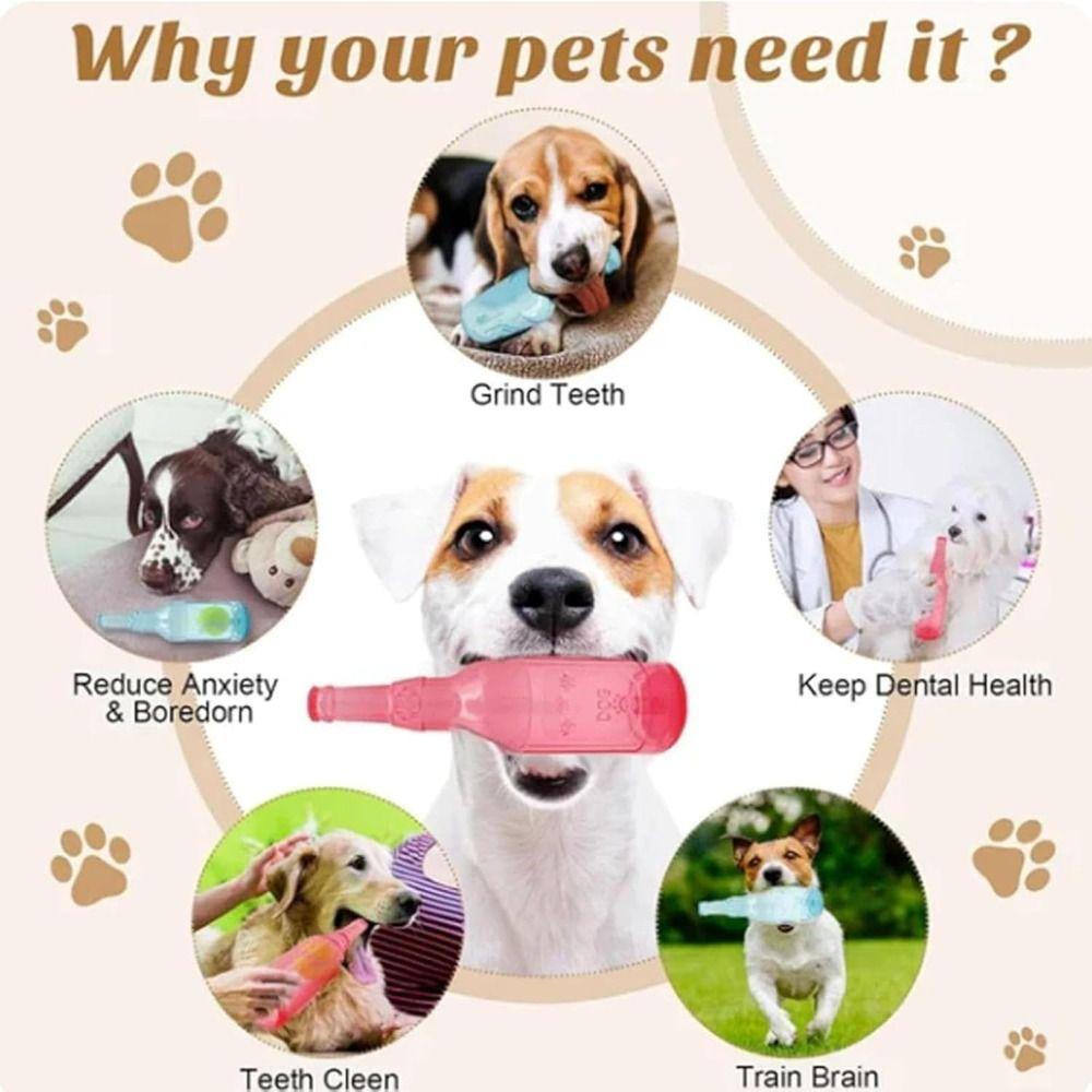 New Plastic Crunchnplay Bottle Toy Creative Interactive Dog Water Bottle Toy with Tennis TPR Bottle Chew for Dogs