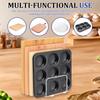2Pcs Chopping Board Rack Stand Stainless Steel Cutting Board Holder 4 Compartments Metal Cookie Sheets Organizer Kitchen Shelf