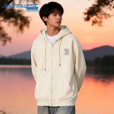 Jeanswest Men's Guochao Integrity Bamboo Hooded Jacket