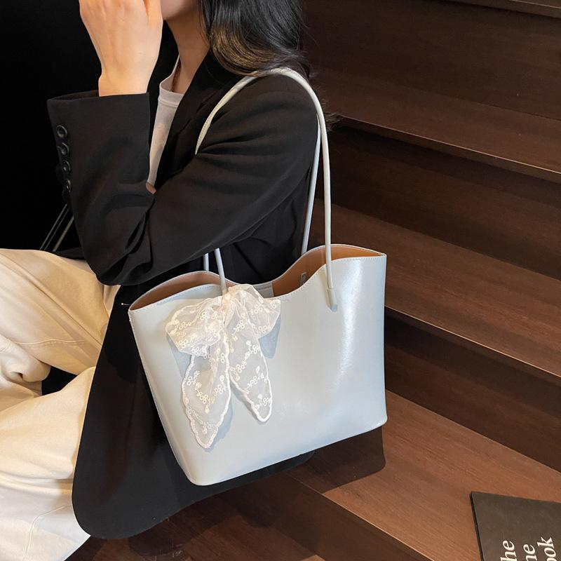 Spring and summer new textured tote bag women's commuter fashion casual shoulder bag handbag