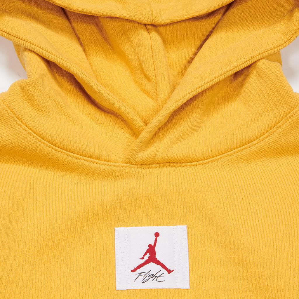 Jordan Fashionable Versatile Hooded Sweatshirt Kids Tops Yellow DQ7939-713