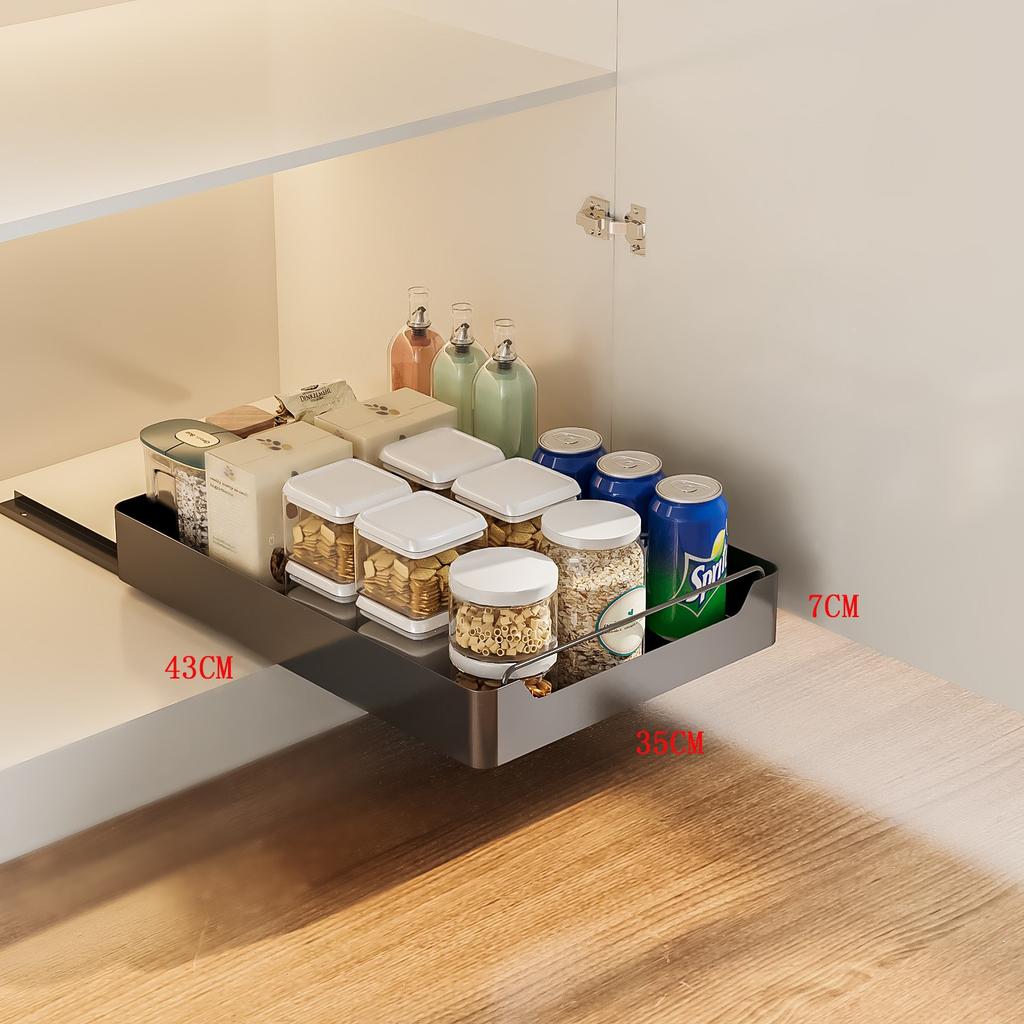 Punch-free Kitchen Pull-out Rack Under Sink Pull-out Basket