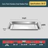 ZhaoRan 304 Stainless Steel Rectangular Tray