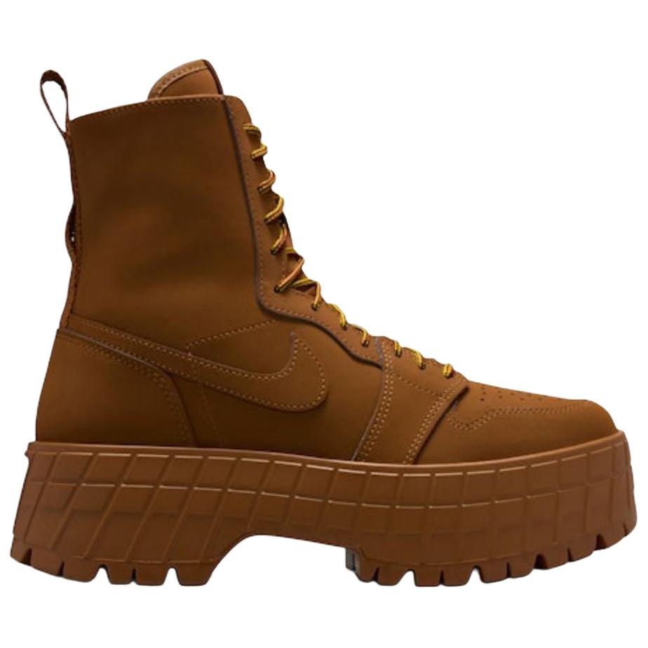 New Jordan 1 Ankle Boots Women's Brown IO8742-281