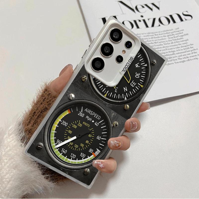 

Aircraft Instrument Cockpit Radar Shockproof Phone Case for Samsung Galaxy S26 Edge S25 Ultra S24 FE S23 Plus S21 Cover Anti Fal Samsung S23 Ultra