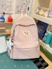 Schoolbag soft solid color soft waxy student small schoolbag girl daily class weekend girlfriend travel backpack