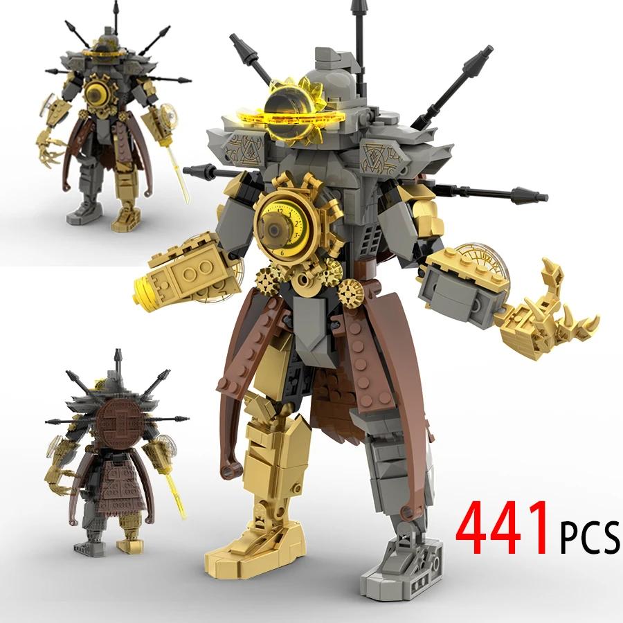 MOC Skibidi Toilet Action Figure Building Blocks Titan Clock Man Upgrade 4.0 Bricks DlY Toys For Kid Christmas Birthday Gifts