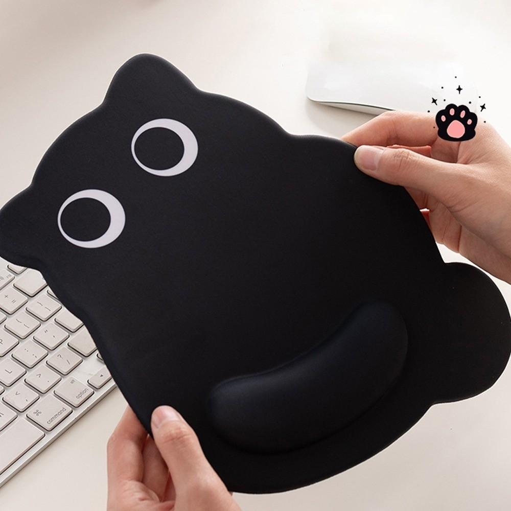 Wrist Pad Cat Large Mouse Mat Cartoon Kawaii Cat Mouse Pad Black Cat Mouse Pads  Office Desk