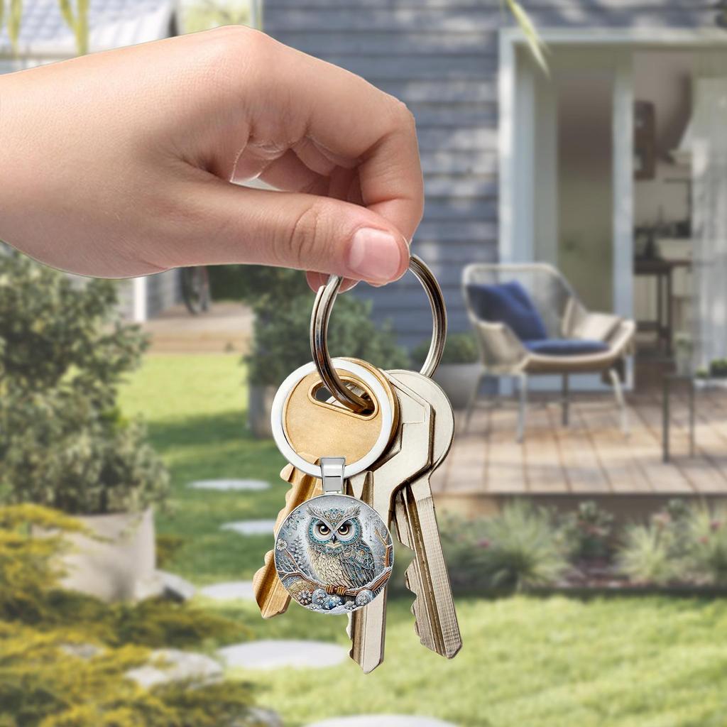 Owl Keychain For Purse Owl Purse Key Decoration For Women Stylish Wallet Jewelry Holder Key Ring Backpack Pendants For Bag