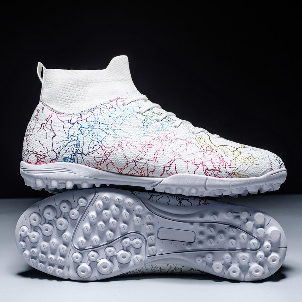 High-top Football Shoes Broken Nails Long Nails Professional Grass Football Training Shoes Men's Football Shoes Manufacturers Help 2025