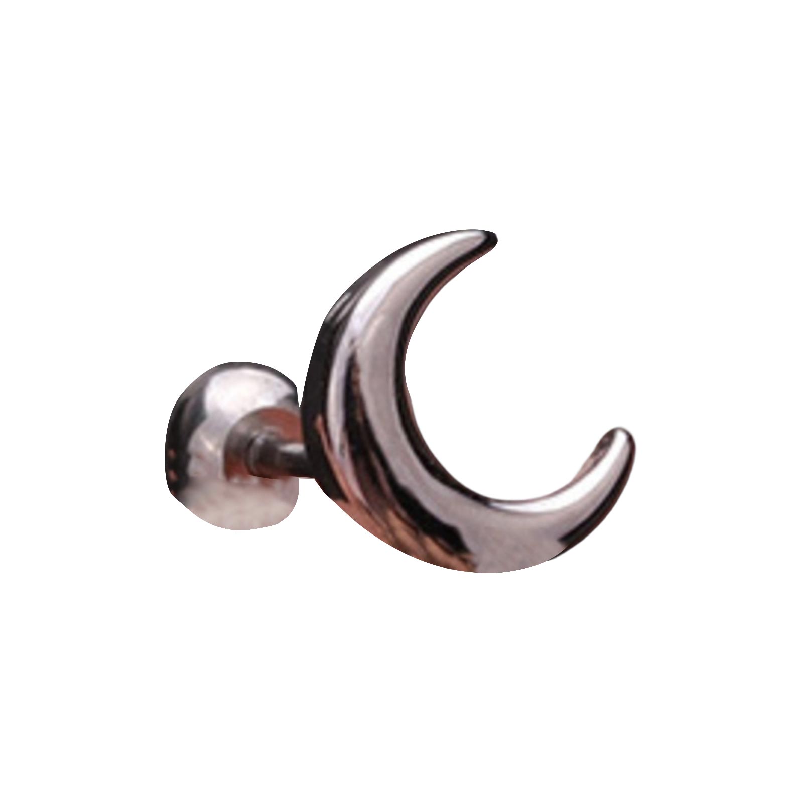 

Titanium Steel & Stainless Steel Post Crown Ear Studs With Micro-Pavé Zircon - Screw-Back Ball Fashion Earrings For Western Piercing Jewelry One Size