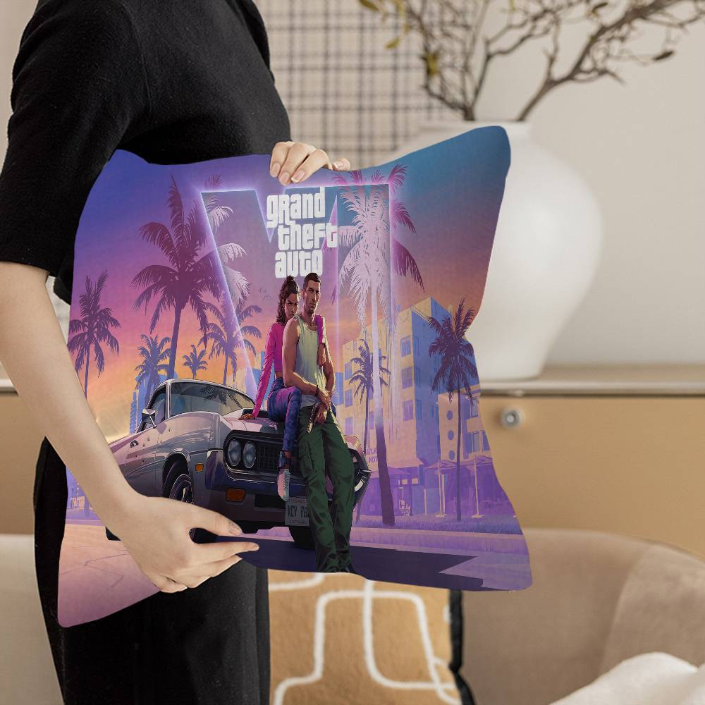 G-GTA Grand Theft Auto Pillowcases Home Bedding Decorative Pillow Cover Wedding Super Soft Pillow Case