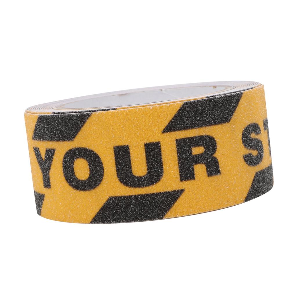 Watch Your Step Non Slip Tape Floor Stair Step Anti Slip Abrasive Safety PVC Tape 5m