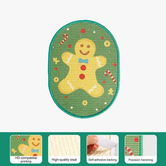 Wall Cat Scratching Mat Sisal Wall-mounted Cat Scratcher Furniture Protector Festive Decor Cat Scratch Mat for Walls Couches Cabinets Doors