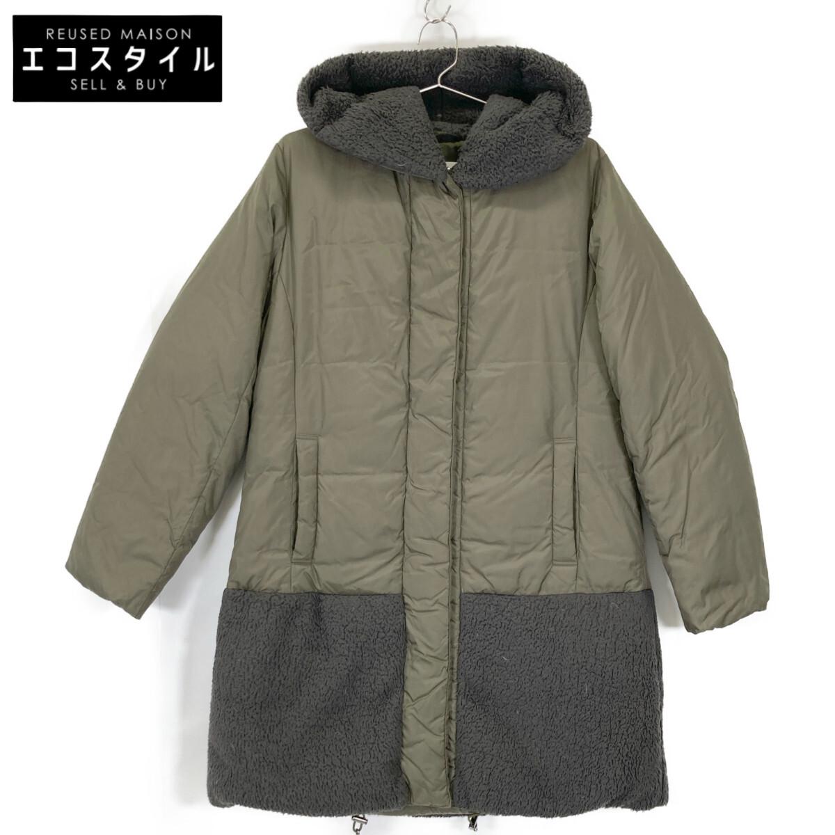 

HUNTING WORLD Хаки x Серый Боа Переключающийся Нейлоновый Плащ пальто 44 хакиПодержанный