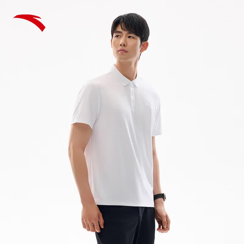 Anta Men's Quick-Dry Short-Sleeve Business Casual Polo Shirt