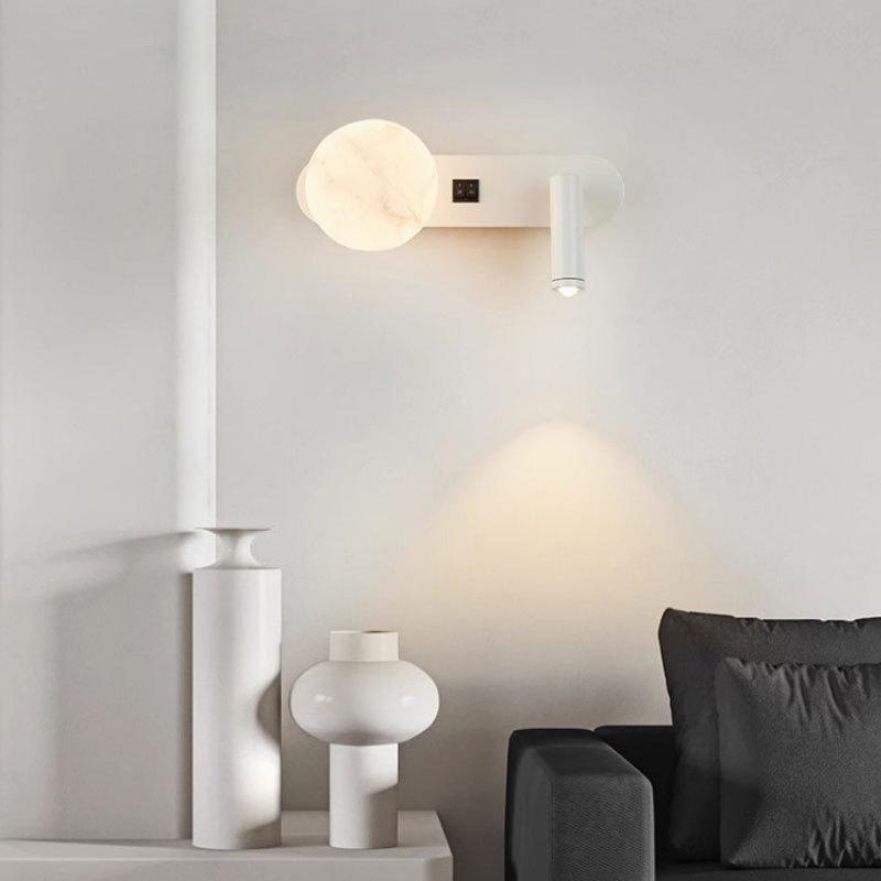 Modern Minimalist Wall Lamp Black/White Living Room Sofa Background Wall Decorative Lamp Luxury Bedroom Bedside Reading Light