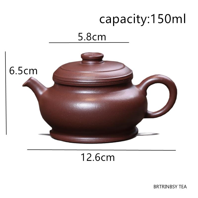 150ml Tradition Yixing Purple Clay Teapot Household Handmade Tea Pot Beauty Tea Infuser Kettle Chinese Zisha Teaware Tea Set