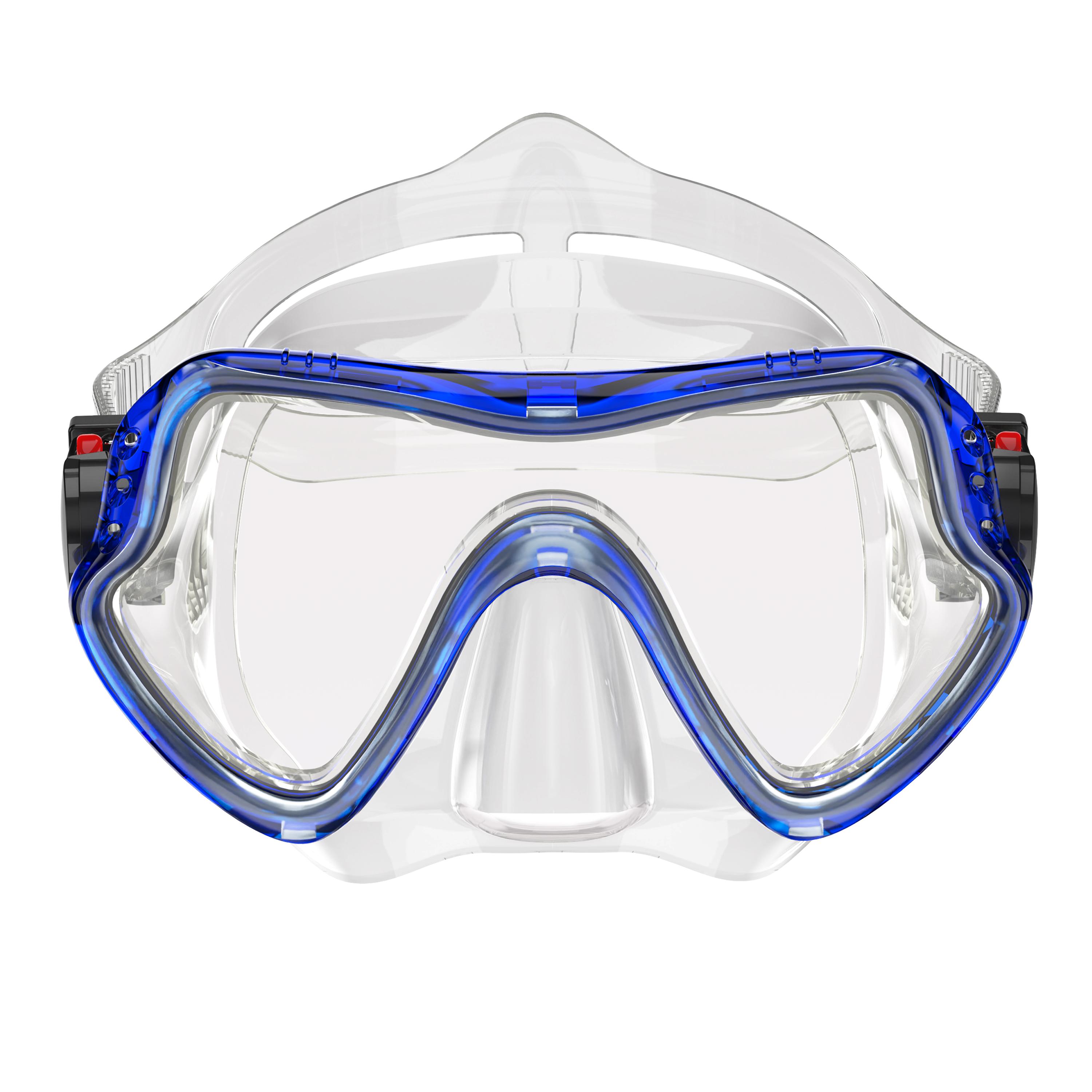 

Маска для сноркелинга, очки для плавания, профессиональная противотуманная маска для дайвинга с большой рамкой из стекла HD с крышкой на носу, подходит для взрослых и молодежи