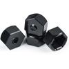 TRZX 4pcs Wheel Hub Hex Adapters, 5mm to 7mm Combiner Upgrade Parts for WPL D12 1/10 RC Model Truck