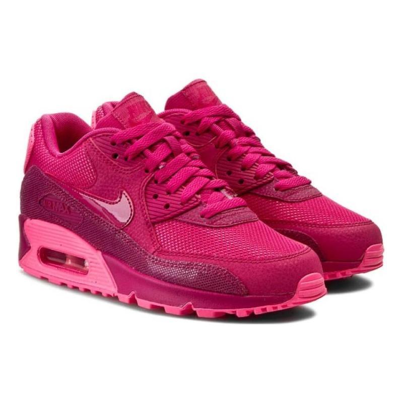 Nike Air Max 90 Premium 'Fireberry' Women's Sneakers Casual Shoes 443817-600