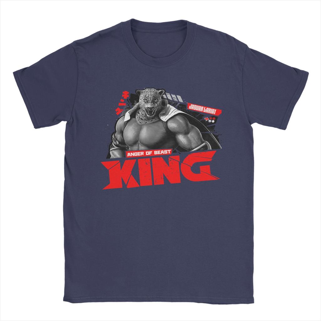 Herren T-Shirts Tekken Spiel Neuheit Reine Baumwolle T-Shirts Kurzarm T-Shirts Rundhals Oberteile Klassisch